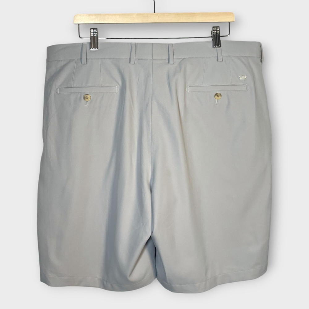 Peter Millar Golf Shorts Mens 40 Chino 9" Inseam Performance Gray EUC - Picture 2 of 9